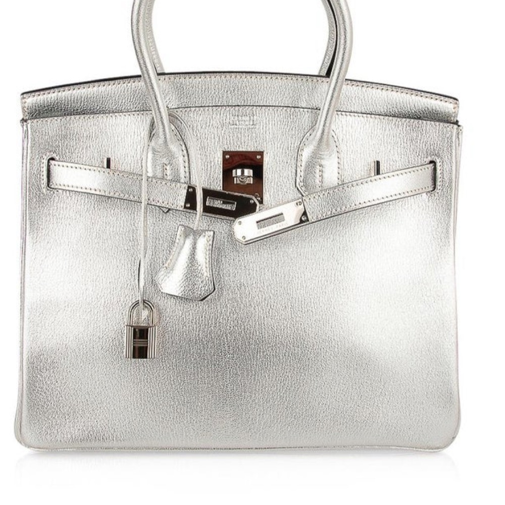 Silver well made 100% genuine leather well made